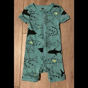 NWOT Tea Collection Zip Pjs